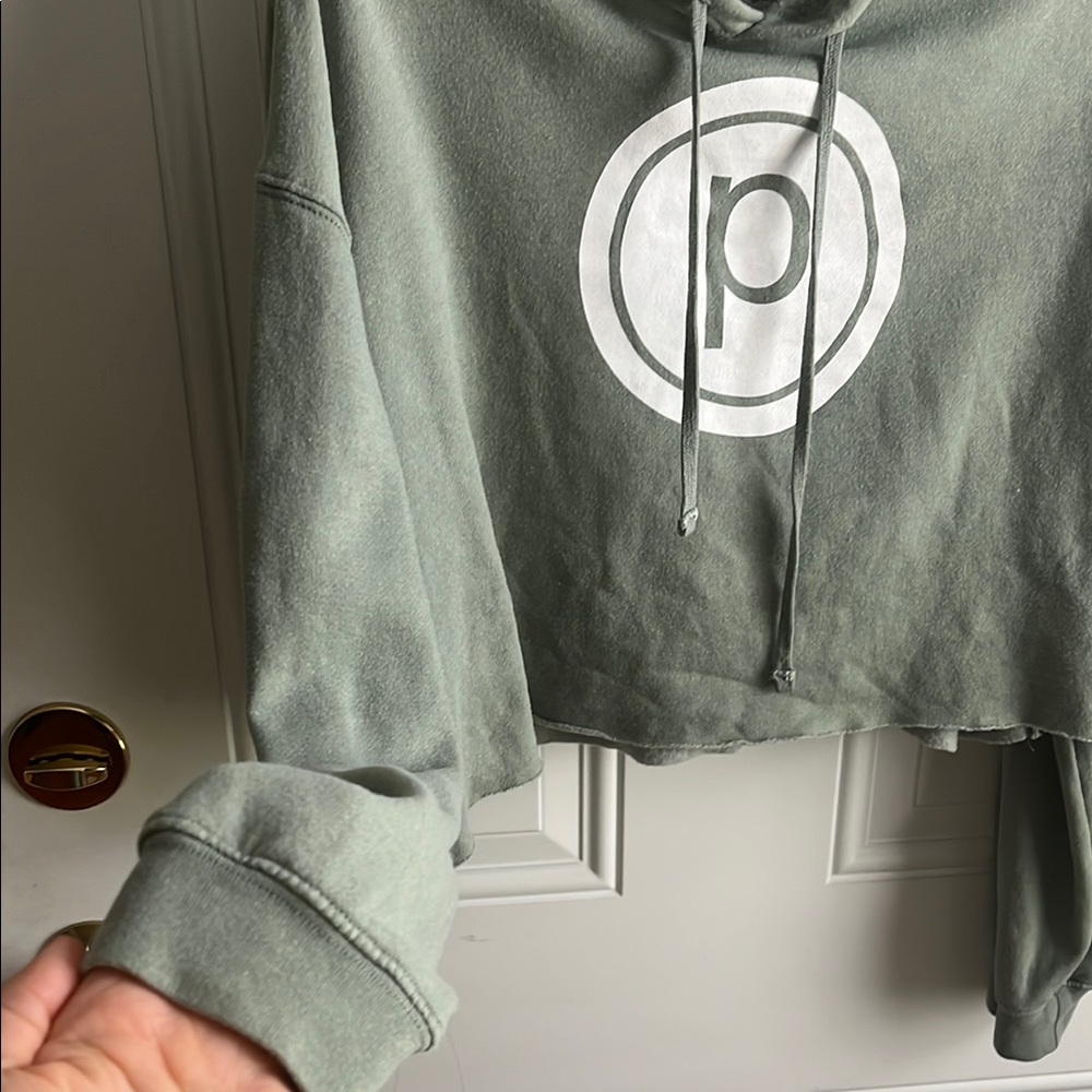 Pure Barre Green Hoodie with White Logo - Picture 3 of 6